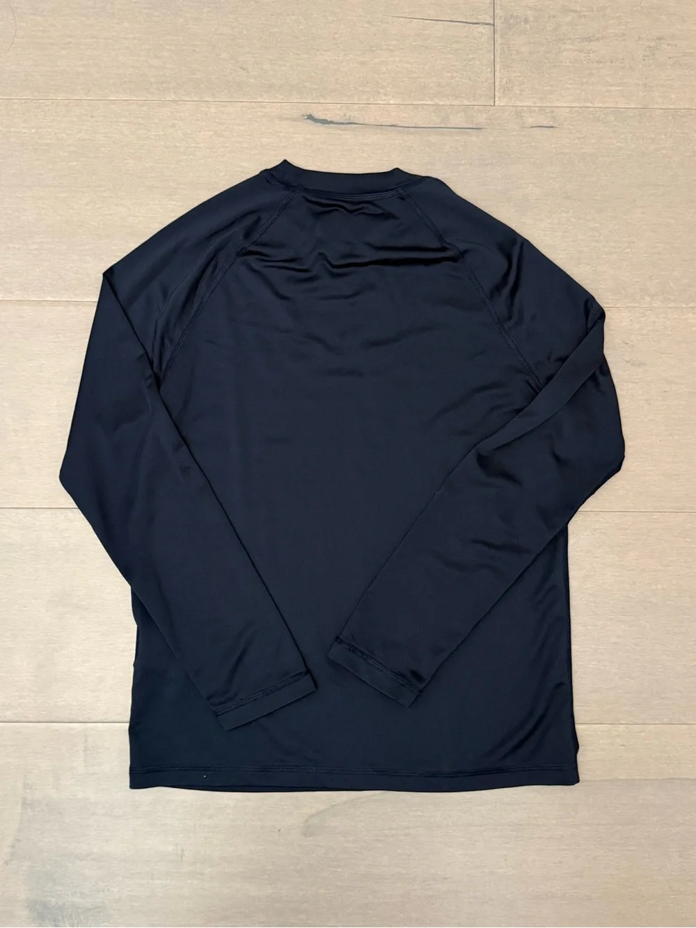 Abercrombie Kids Navy Long Sleeve Logo Rashguard, Size 9/10